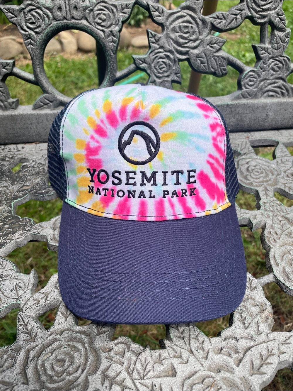 Yosemite National Park Tie-Dye Trucker Hat - Multicolor